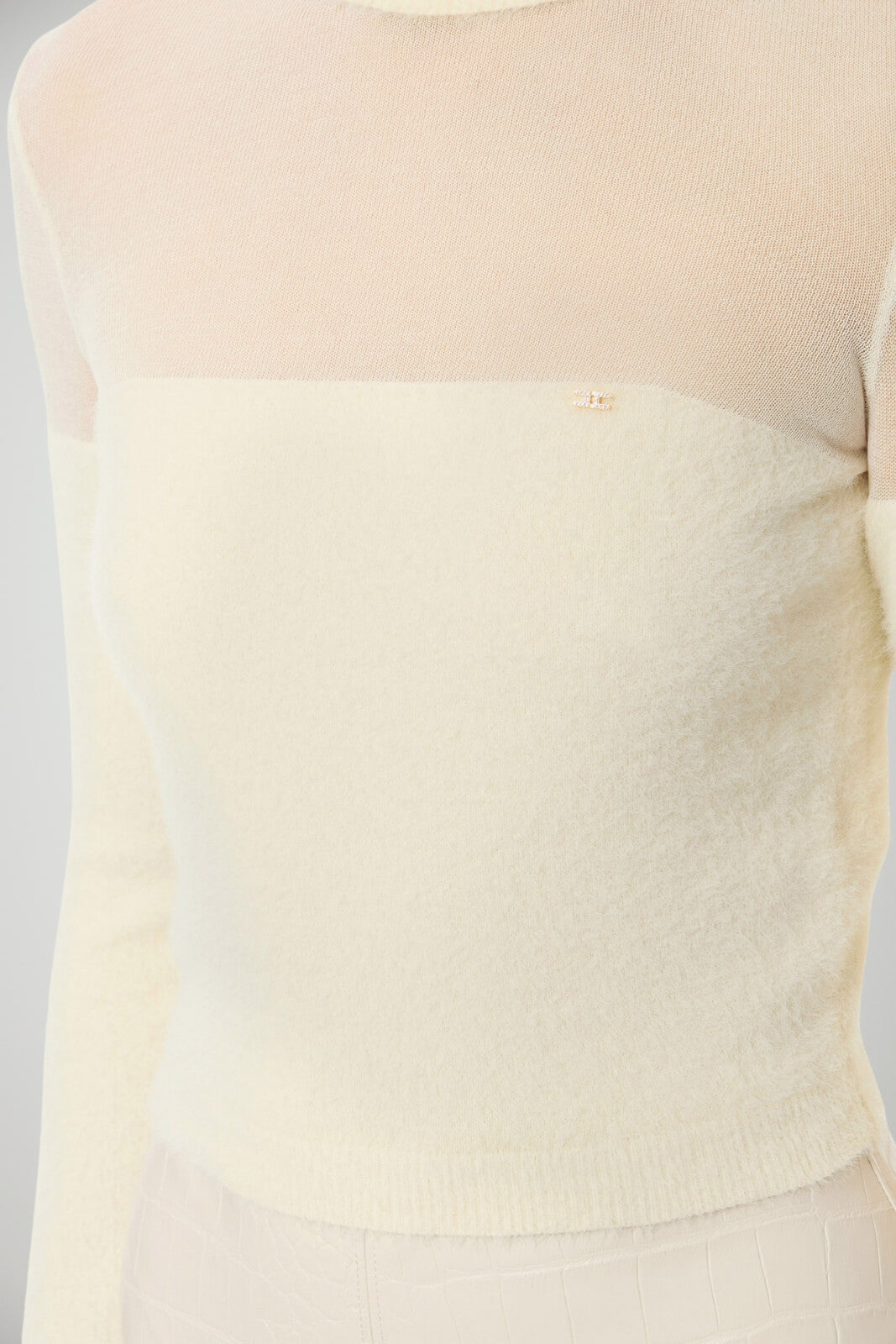 Dolcevita da donna Elisabetta Franchi cropped dettaglio