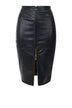 Elisabetta Franchi faux leather midi pencil skirt
