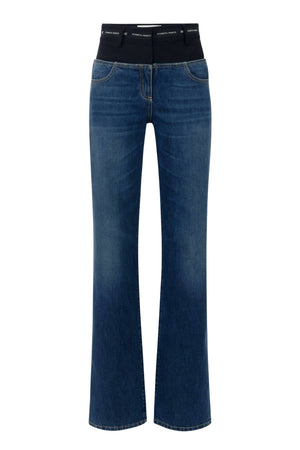 Jeans da donna Elisabetta Franchi con inserto in vita fronte