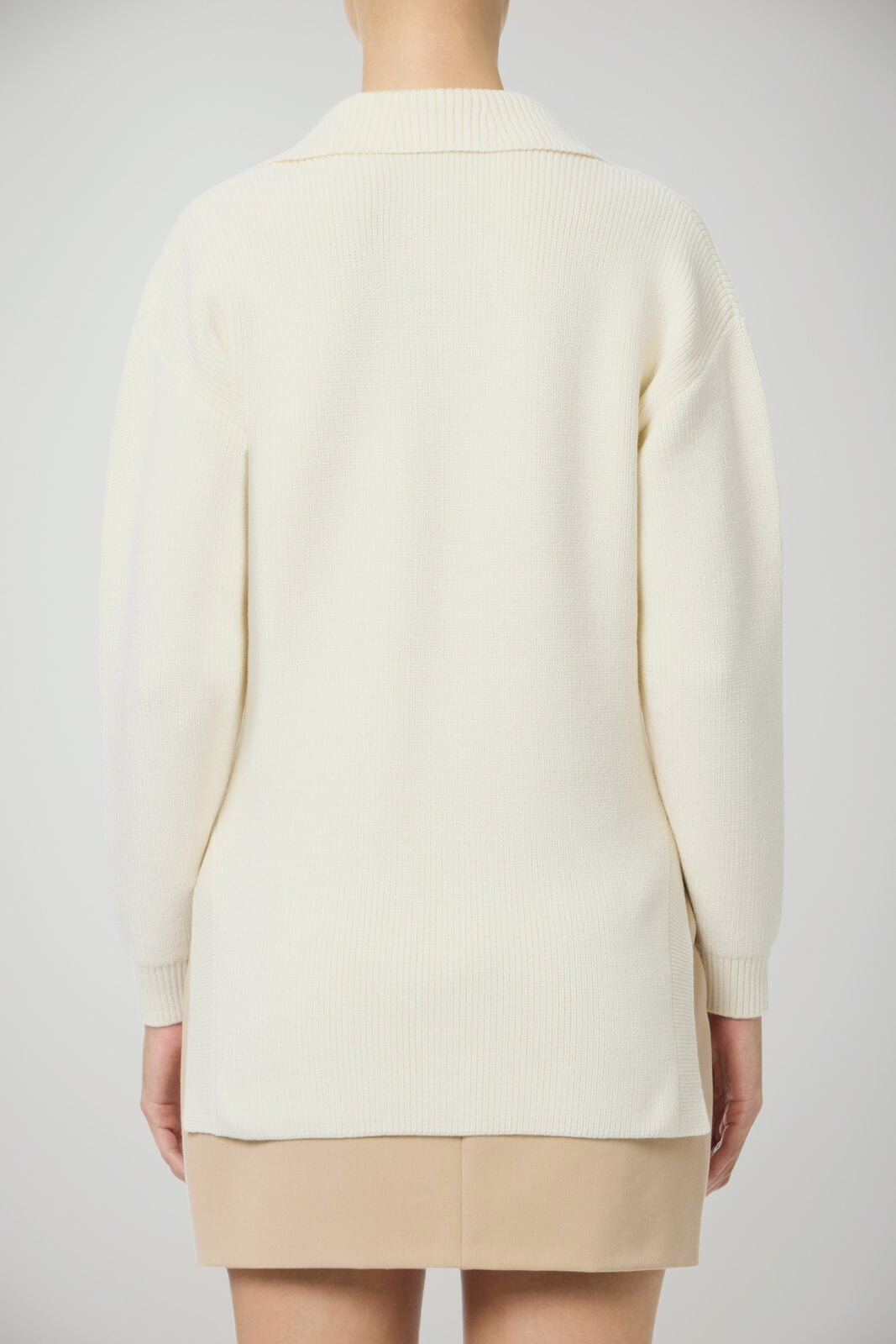 Maglia da donna Elisabetta Franchi in misto lana scollo a V con cinturino retro