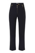 Pantaloni da donna Elisabetta Franchi in crepe con dettaglio zip fronte