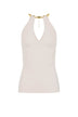 Top da donna Elisabetta Franchi con collana snake fronte