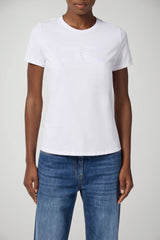 Elisabetta Franchi T-Shirt Donna con logo ricamato
