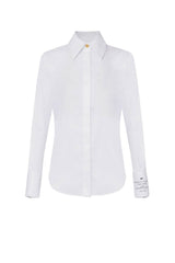 Elisabetta Franchi Women's Poplin Shirt with Print on the Cuff