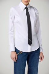 Elisabetta Franchi Women's Poplin Shirt with Print on the Cuff