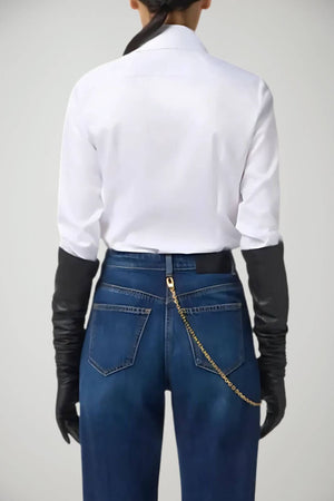 Elisabetta Franchi Women's Poplin Shirt with Print on the Cuff