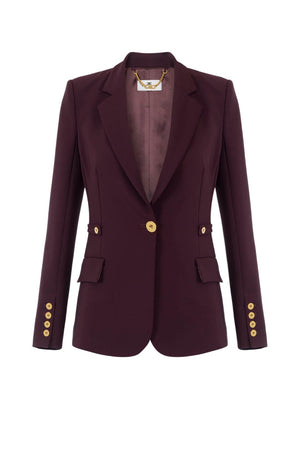 Elisabetta Franchi Women's Crepe Jacket with Jewel
