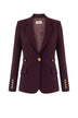 Elisabetta Franchi Women's Crepe Jacket with Jewel