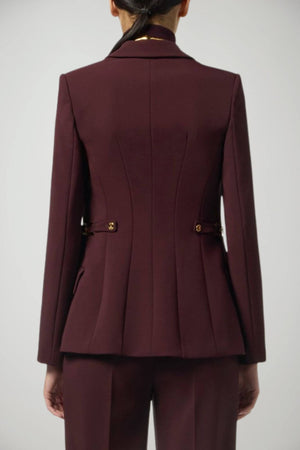 Elisabetta Franchi Women's Crepe Jacket with Jewel
