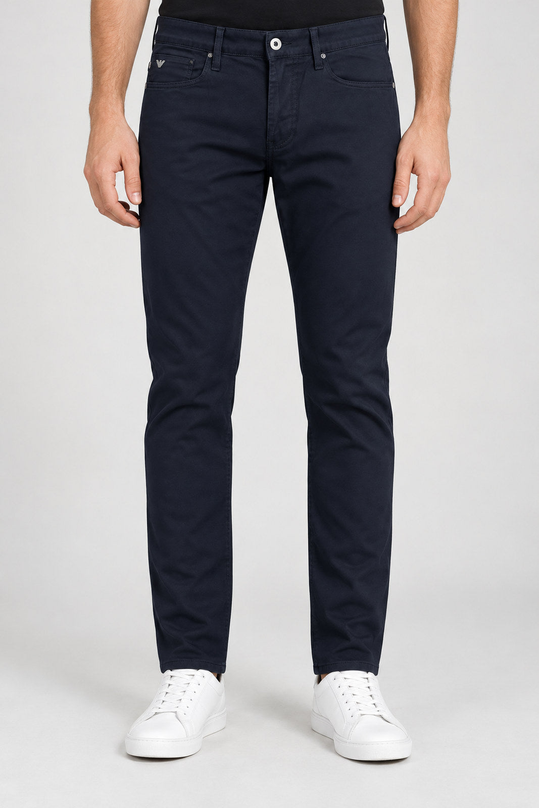 Emporio Armani Pantaloni Uomo Slim fit in gabardina stretch