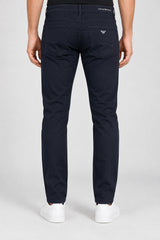 Emporio Armani Pantaloni Uomo Slim fit in gabardina stretch