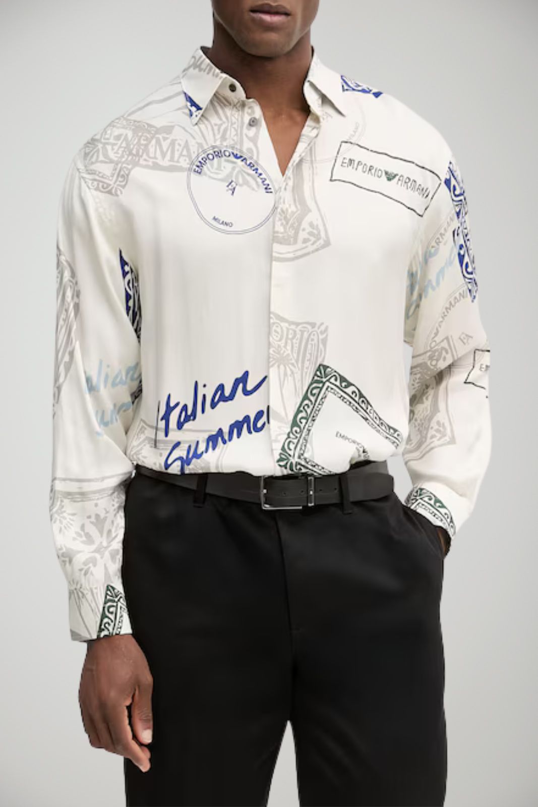 Emporio Armani Camicia Uomo stampa all over