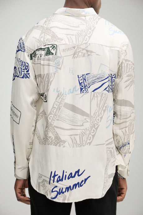 Emporio Armani Camicia Uomo stampa all over