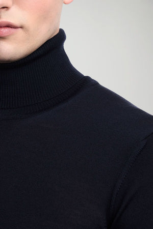 Emporio Armani Dolcevita Uomo in lana vergine / Navy