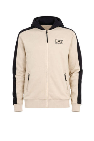 Emporio Armani Felpa Uomo full zip maxi stampa posteriore