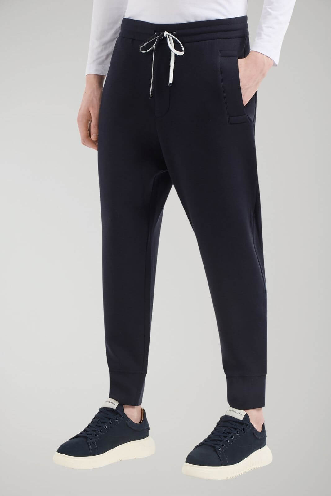 Emporio Armani pantaloni uomo da jogging con coulisse