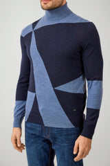 Emporio Armani Dolcevita Uomo in lana color block