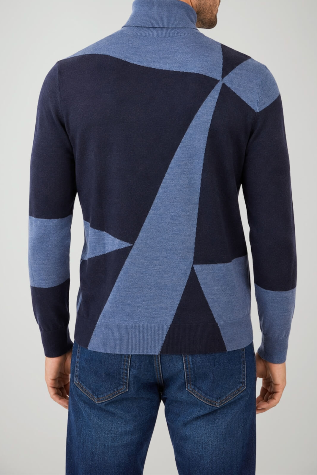 Emporio Armani Dolcevita Uomo in lana color block