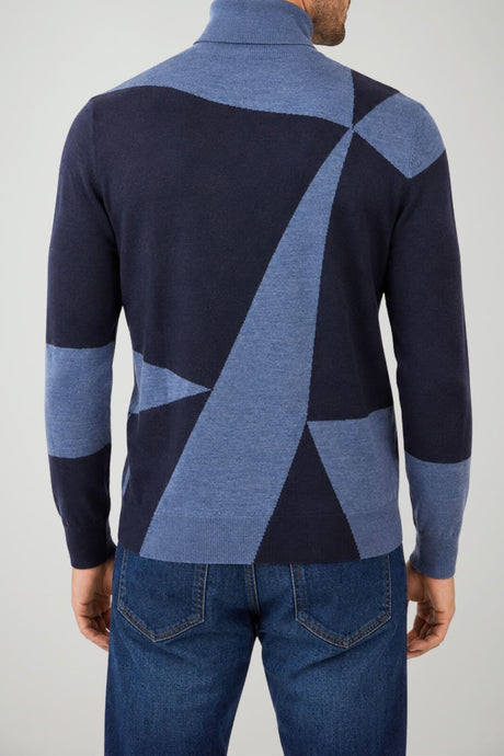 Emporio Armani Dolcevita Uomo in lana color block
