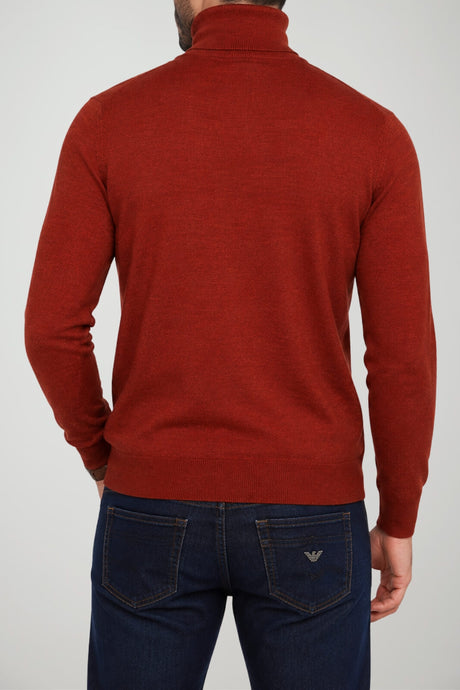 Emporio Armani Dolcevita Uomo in lana con righe jacquard