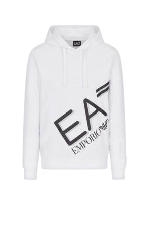 Emporio Armani Felpa Uomo con cappuccio e maxi stampa