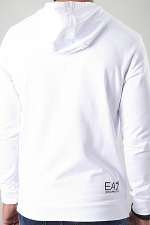 Emporio Armani Felpa Uomo con cappuccio e maxi stampa