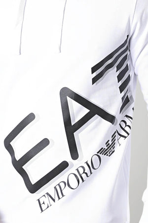 Emporio Armani Felpa Uomo con cappuccio e maxi stampa