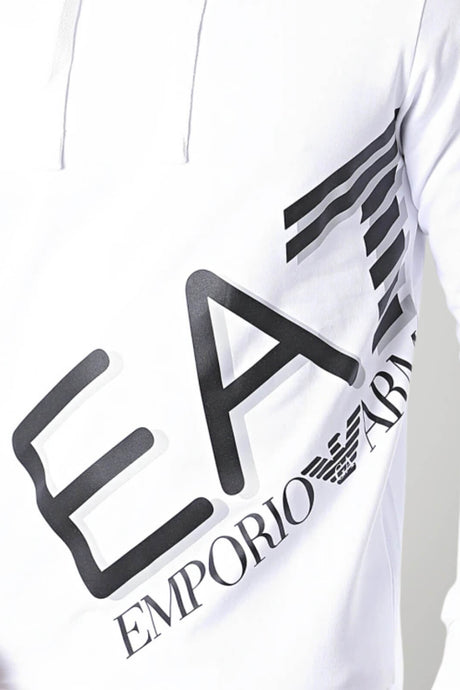 Emporio Armani Felpa Uomo con cappuccio e maxi stampa