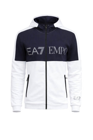 Emporio Armani Felpa Uomo colorblock con cappuccio