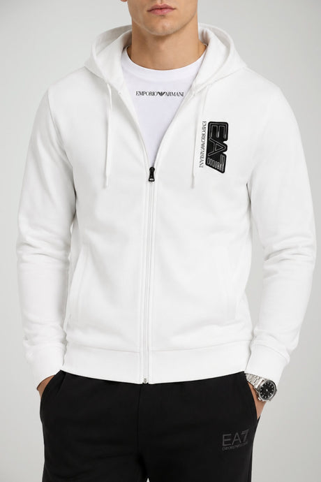 Emporio Armani Felpa full zip con cappuccio