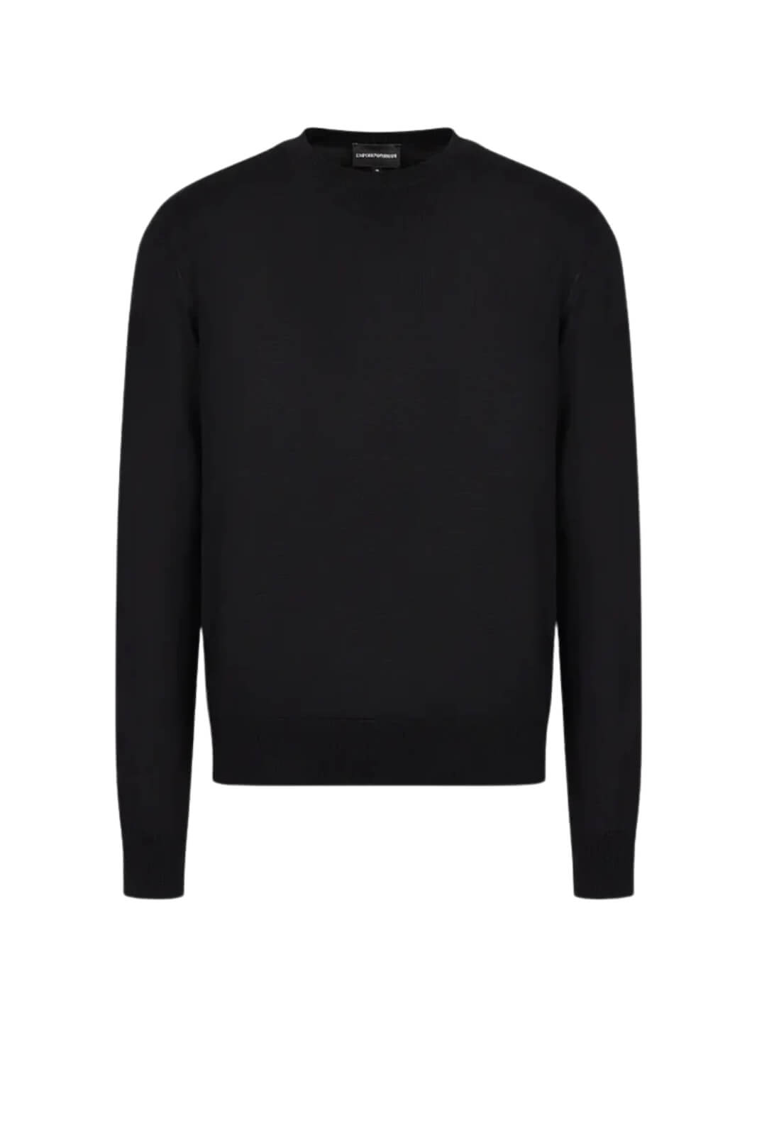 Emporio Armani Maglia Uomo in lana con bande jacquard