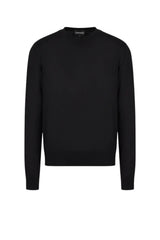 Emporio Armani Maglia Uomo in lana con bande jacquard