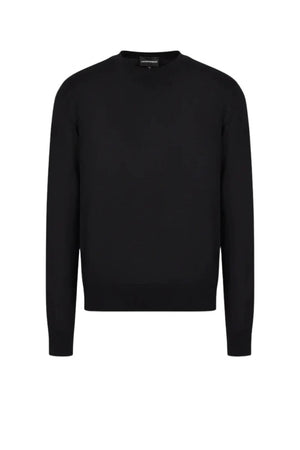 Emporio Armani Maglia Uomo in lana con bande jacquard