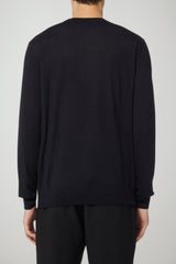 Emporio Armani Maglia Uomo in lana con bande jacquard
