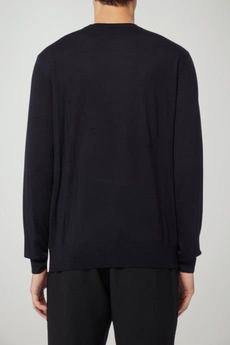Emporio Armani Maglia Uomo in lana con bande jacquard