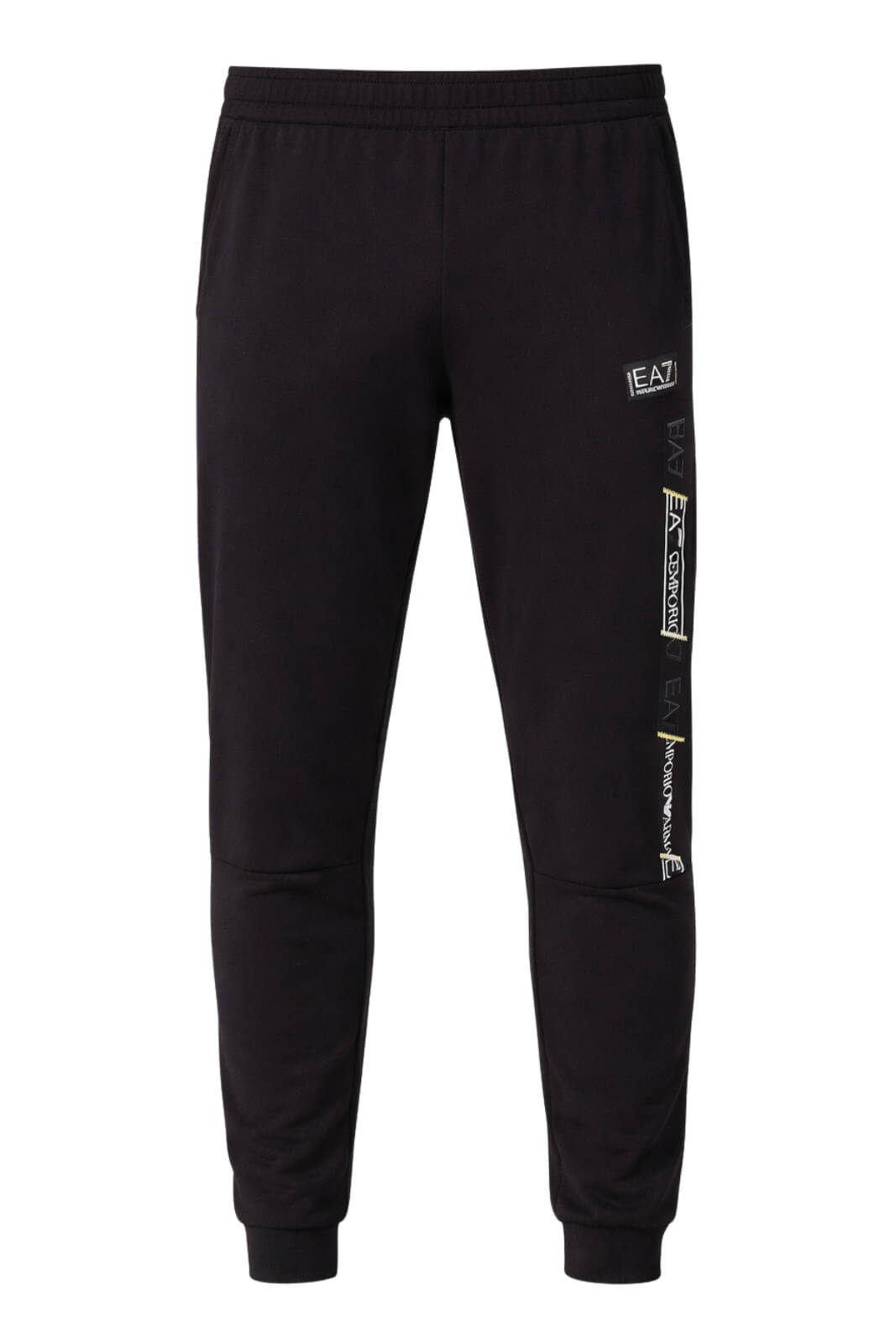 Emporio Armani Pantaloni Uomo con bande logate in gros grain