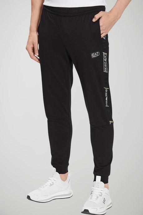 Emporio Armani Pantaloni Uomo con bande logate in gros grain