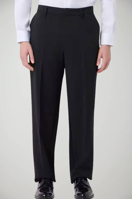 Pantaloni uomo Emporio Armani in seersucker tecnico in tinta unita nera