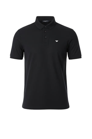 Emporio Armani Polo Uomo con bande laterali in jacquard