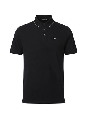 Emporio Armani Polo Uomo con orli in micro lavorazione