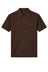 Polo uomo Emporio Armani in cotone con collo classico slim fit in tinta unita color fango