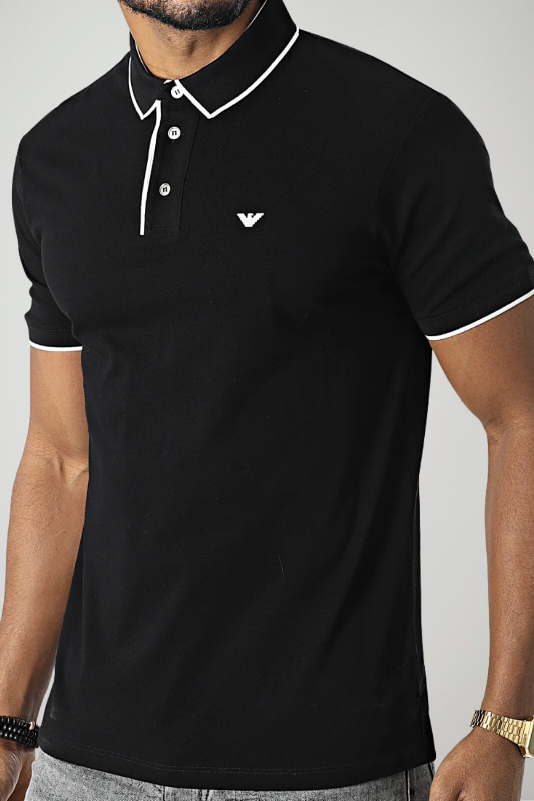 Emporio Armani Polo Uomo con profili a contrasto