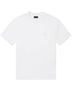 T-shirt uomo Emporio Armani regular fit in lyocell e cotone in tinta unita bianca