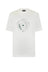 T-shirt uomo Emporio Armani in lyocell con stampa centrale in tinta unita bianca