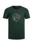 T-shirt uomo Emporio Armani in lyocell con stampa centrale in tinta unita verde
