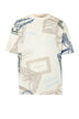 T-shirt uomo Emporio Armani in jersey di misto lyocell e cotone con stampe 