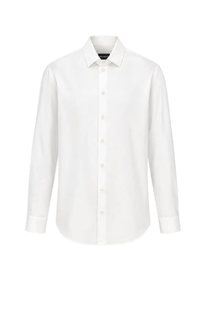 Emporio Armani Camicia Uomo micro pattern / Bianco