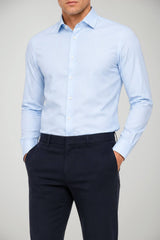 Emporio Armani Camicia Uomo micro pattern / Celeste