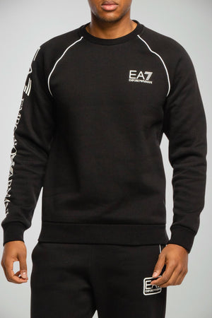 Felpa da uomo Emporio Armani a girocollo con logo