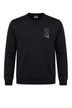 Felpa da uomo Emporio Armani con patch intercambiabile